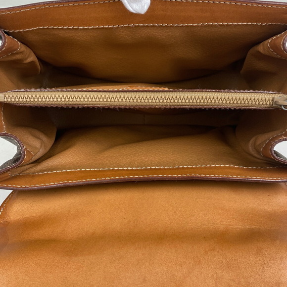 Celine Macadam Pattern 2WAY Canvas Shoulder Handbag Brown - Picture 7 of 7